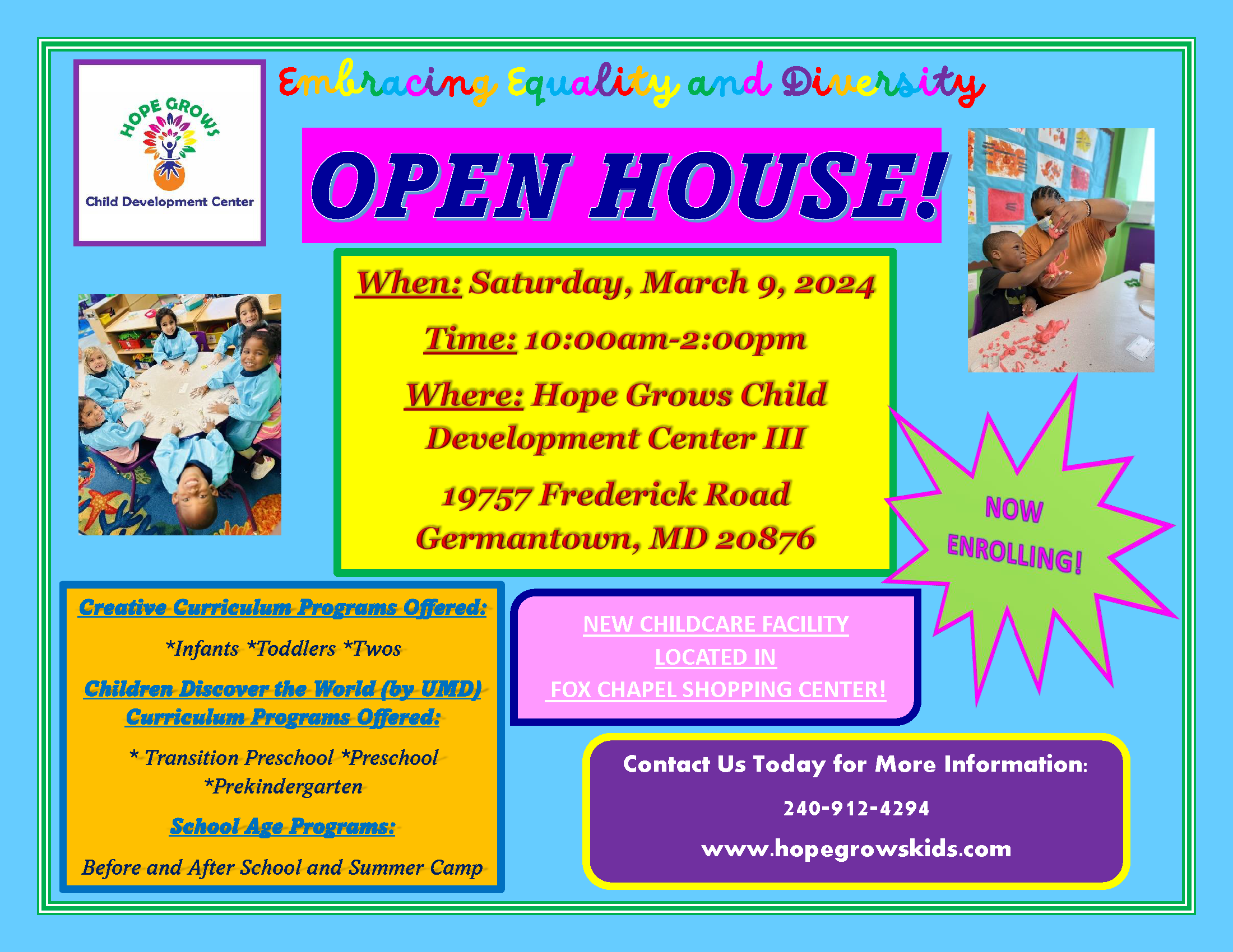 Hope Grows Child Development Centers Open House! | Fox Chapel